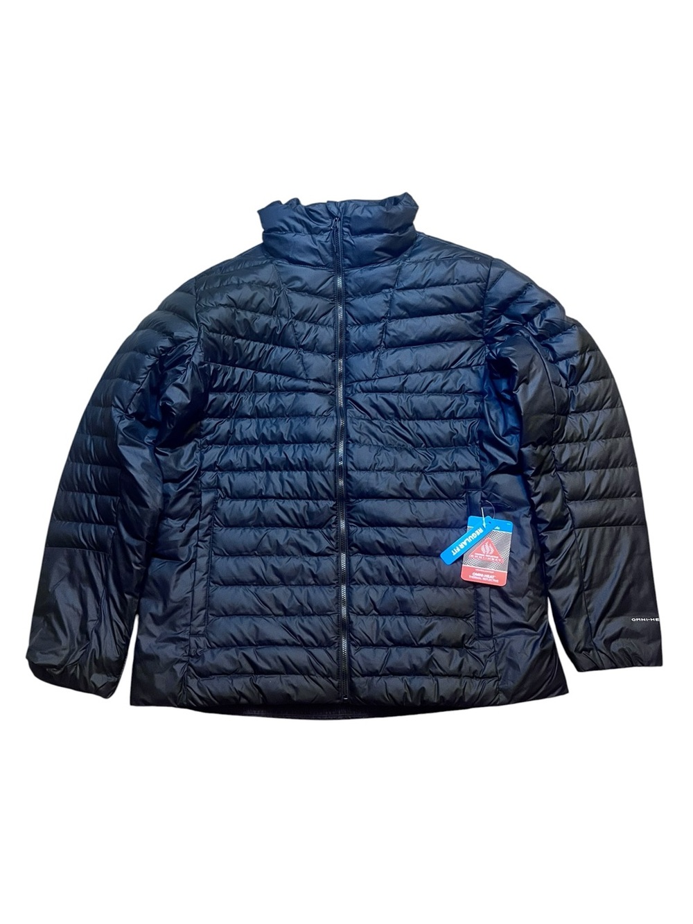 Columbia Women’s XL Woodrose Crest Packable Down Jacket Zip Pockets Black
